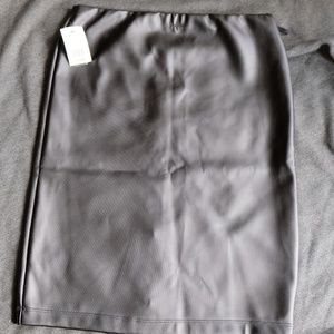 NWT Black Leather Pencil Skirt